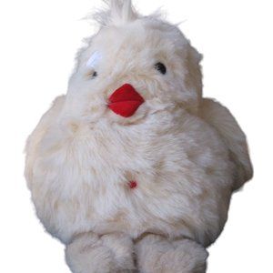 VTG Ms Noah Henny Penny White Chicken Little Plush Easter Chick Handmade USA